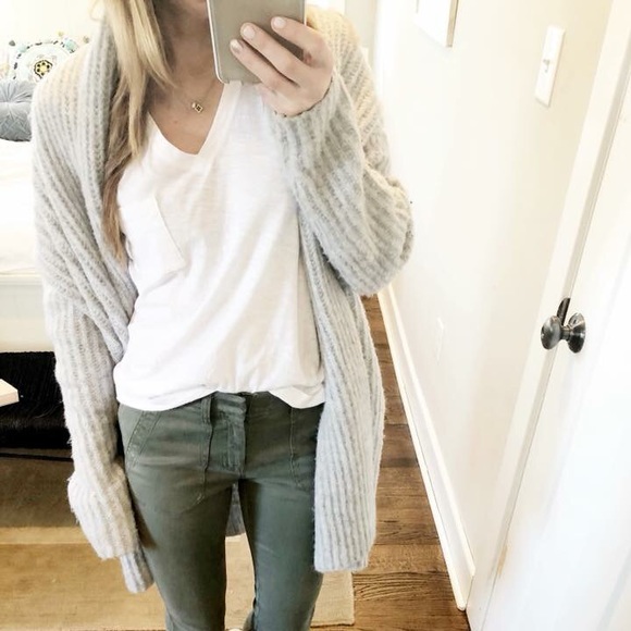 Brand New J Crew Ribbed Shawl Cardigan 